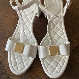 Cole Haan White Patent Sandal